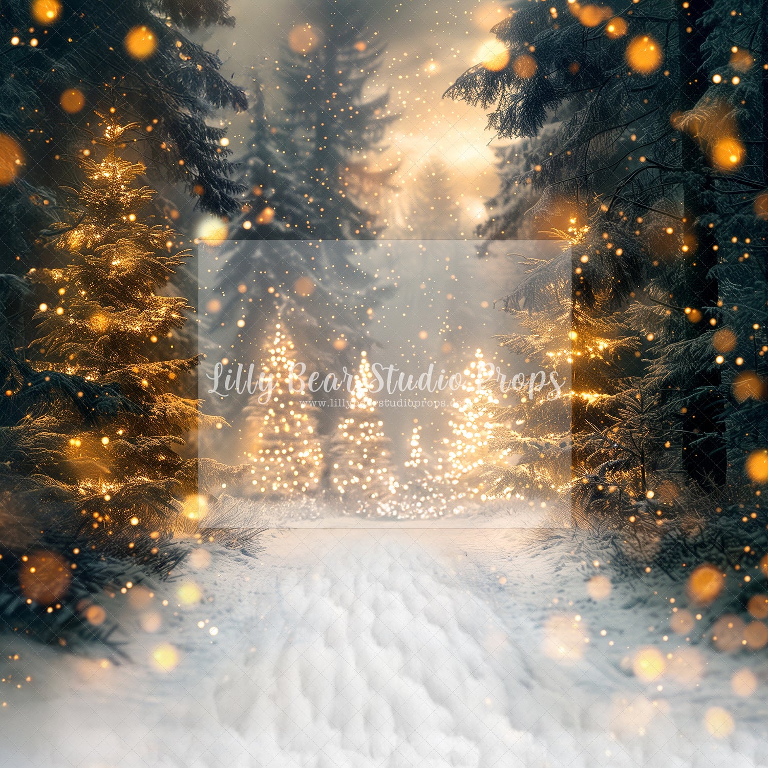 Tree Farm & Bokeh Lights - Sweep Options