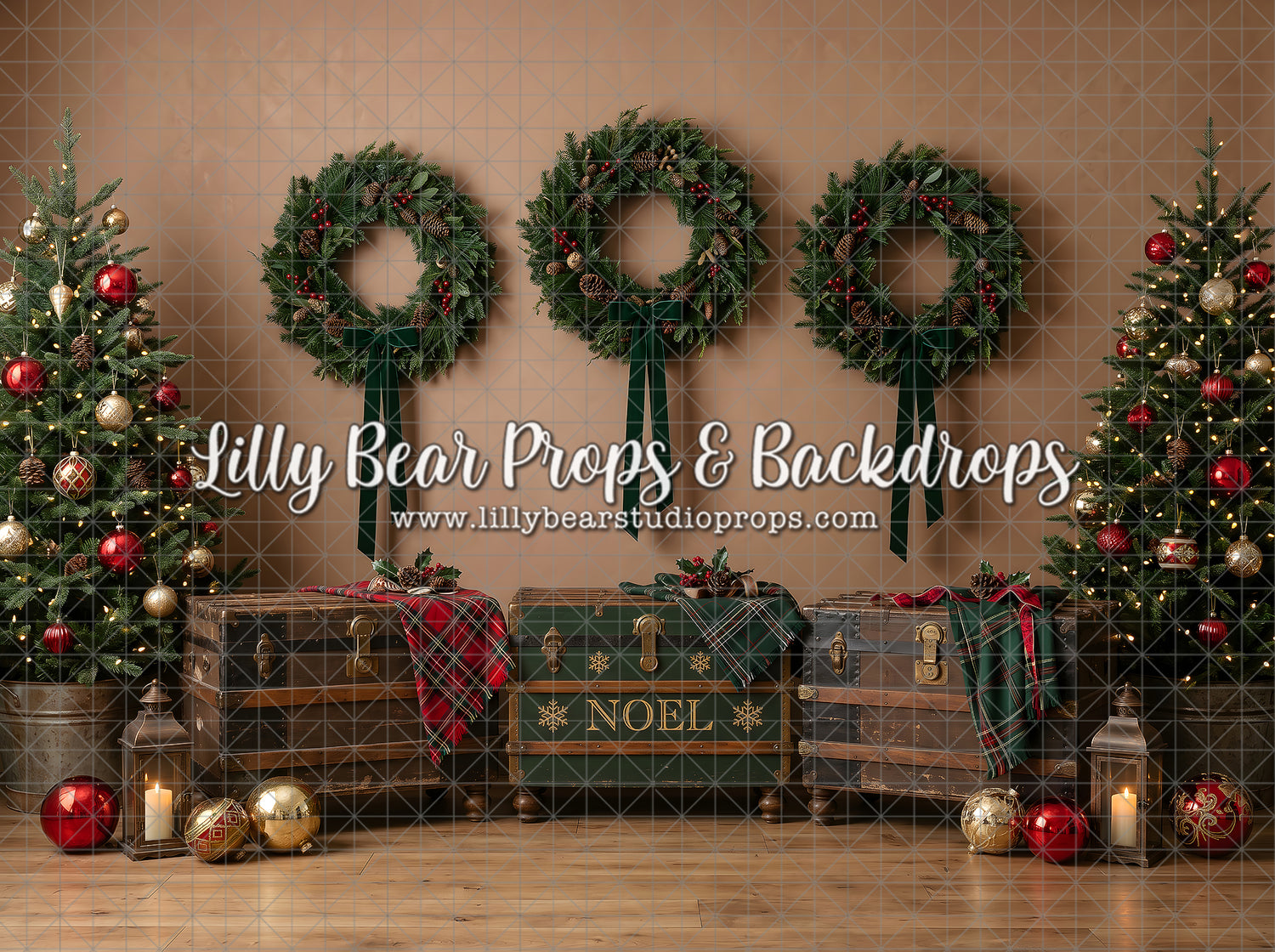 Triple Wreath Christmas