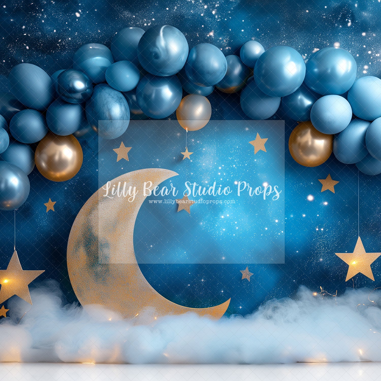 Twinkle Stars & Gold Moon