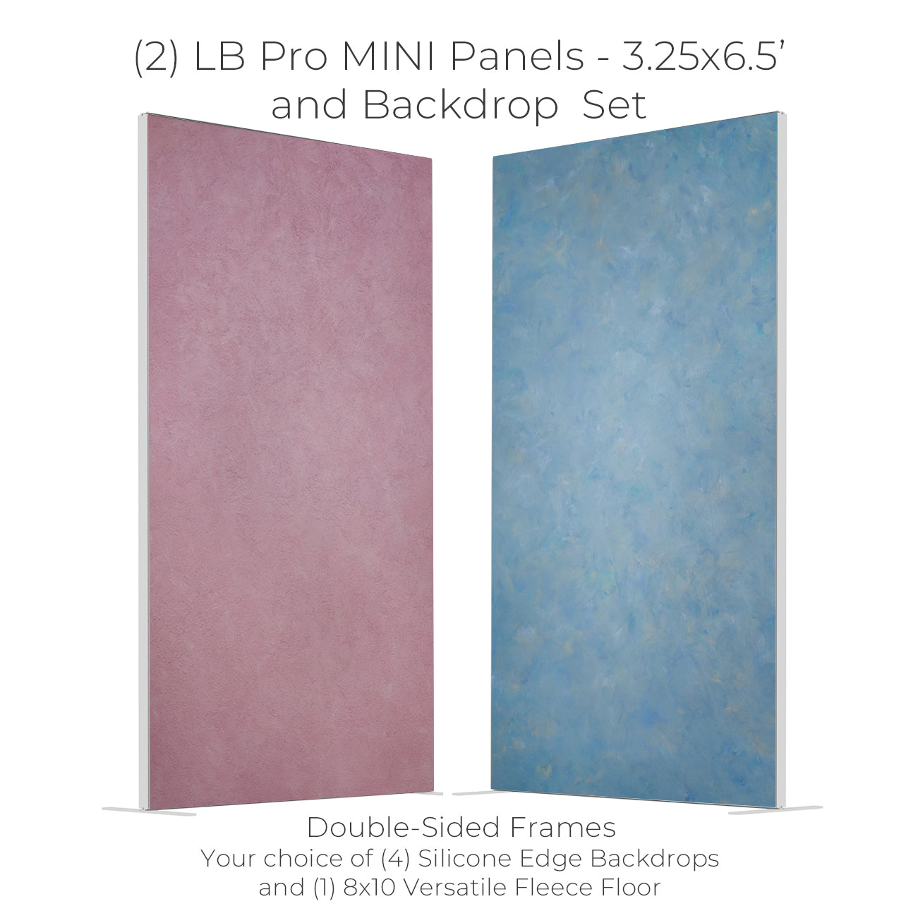 (2) LB Pro MINI 3.25x6.5' Panels & Backdrop BUNDLE [PRE-ORDER]