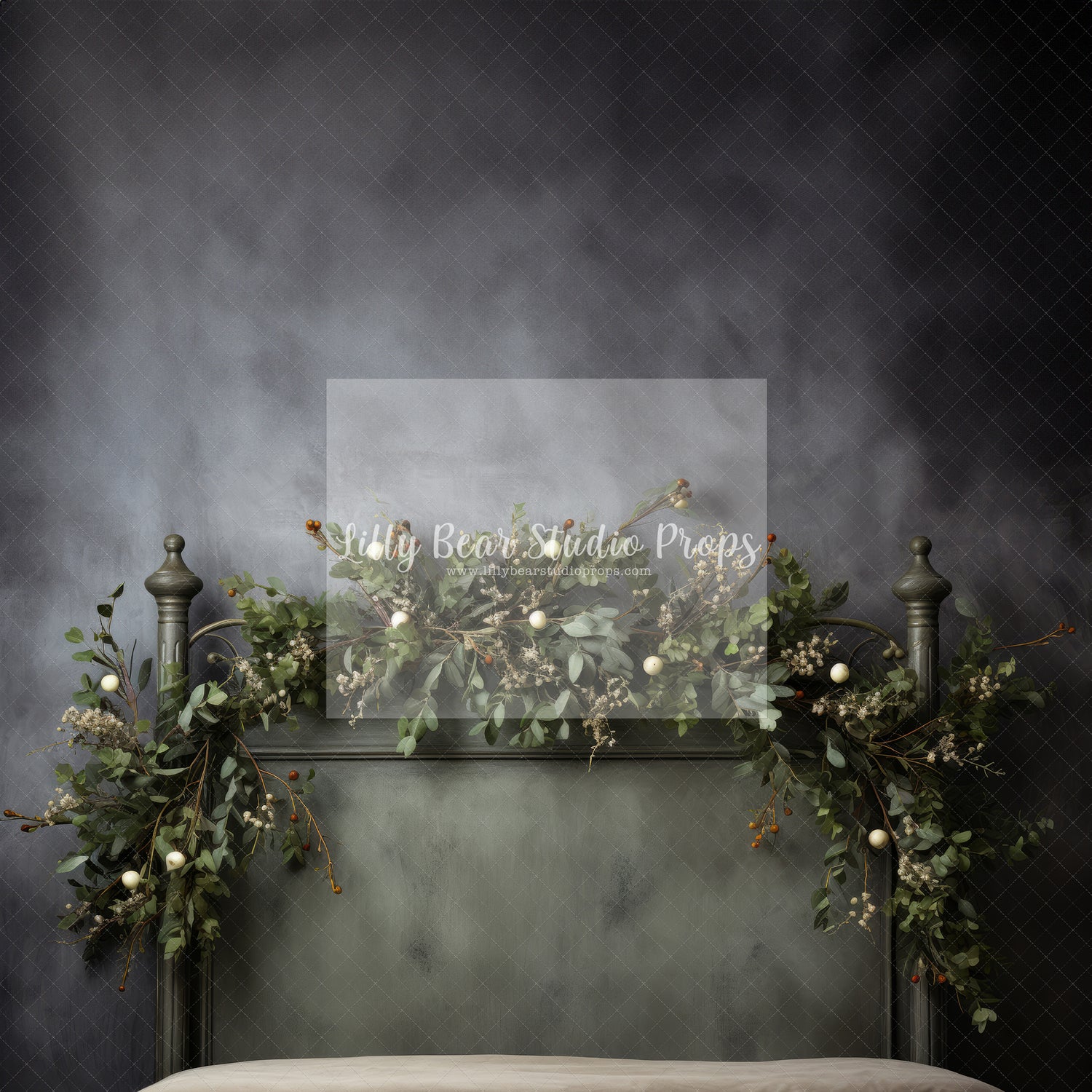 Under the Mistletoe Christmas Headboard