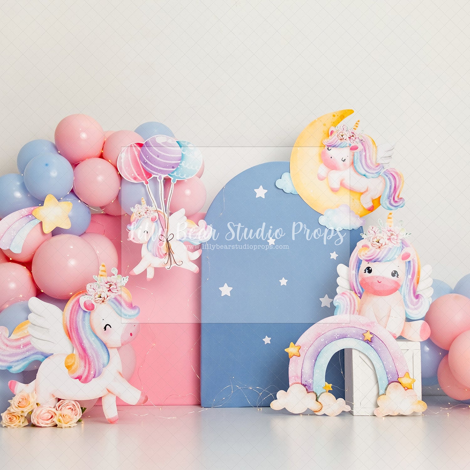 Unicorn Moon Pink And Blue