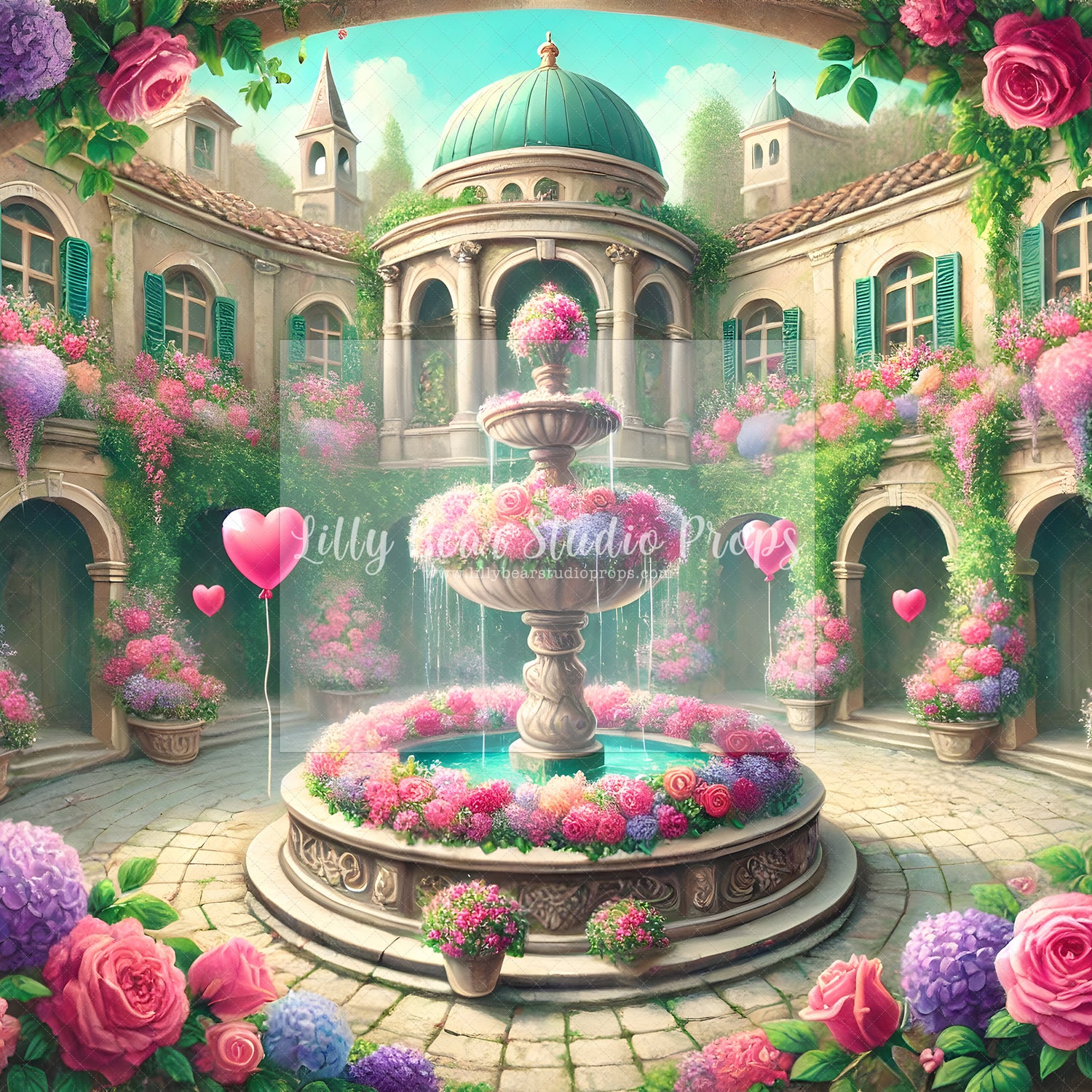 Valentine Courtyard Fountain