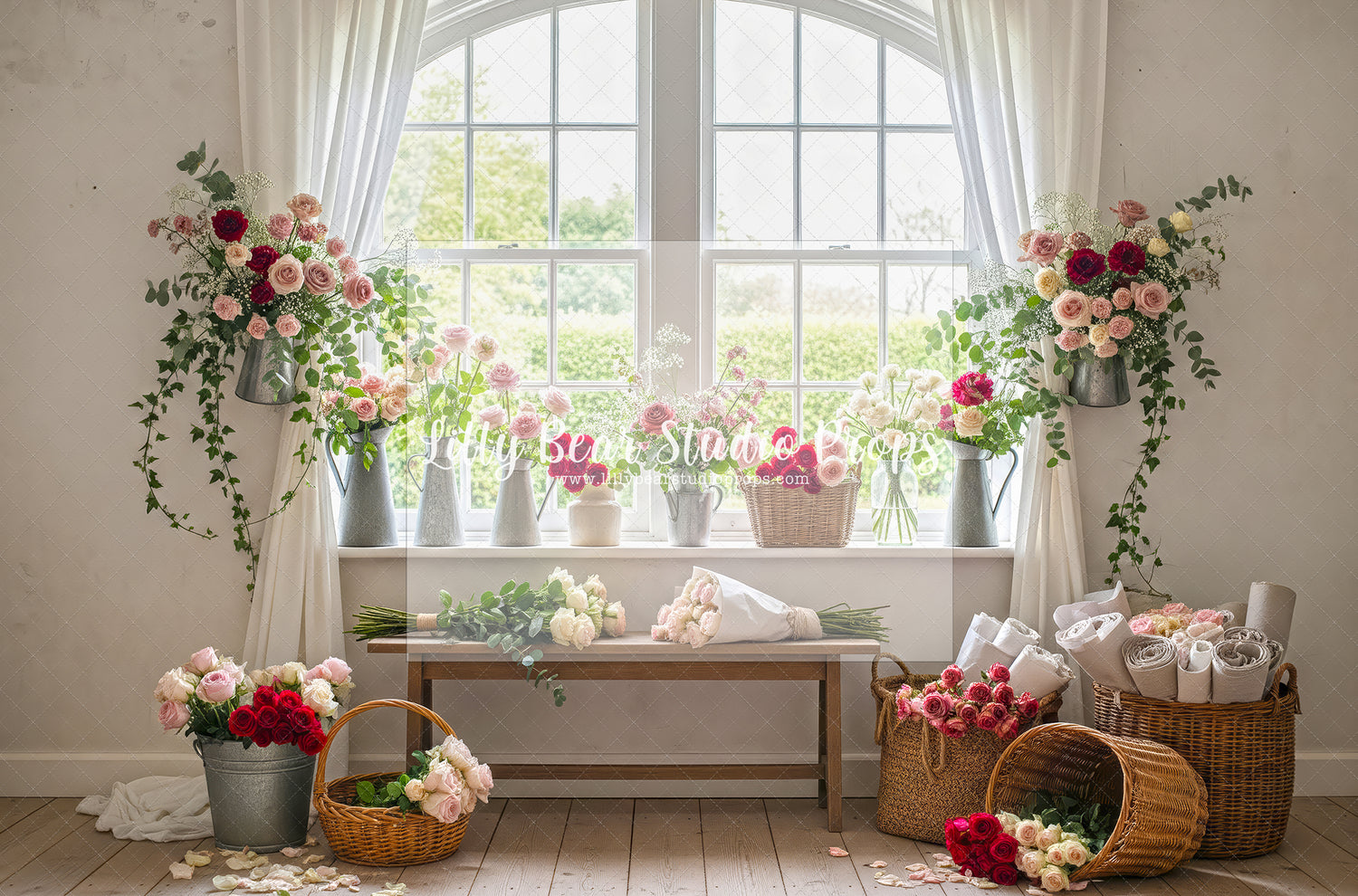 Valentine Window Roses Delivery