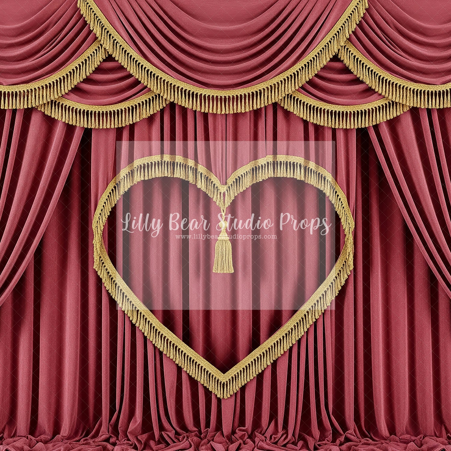 Velvet Drapes Heart
