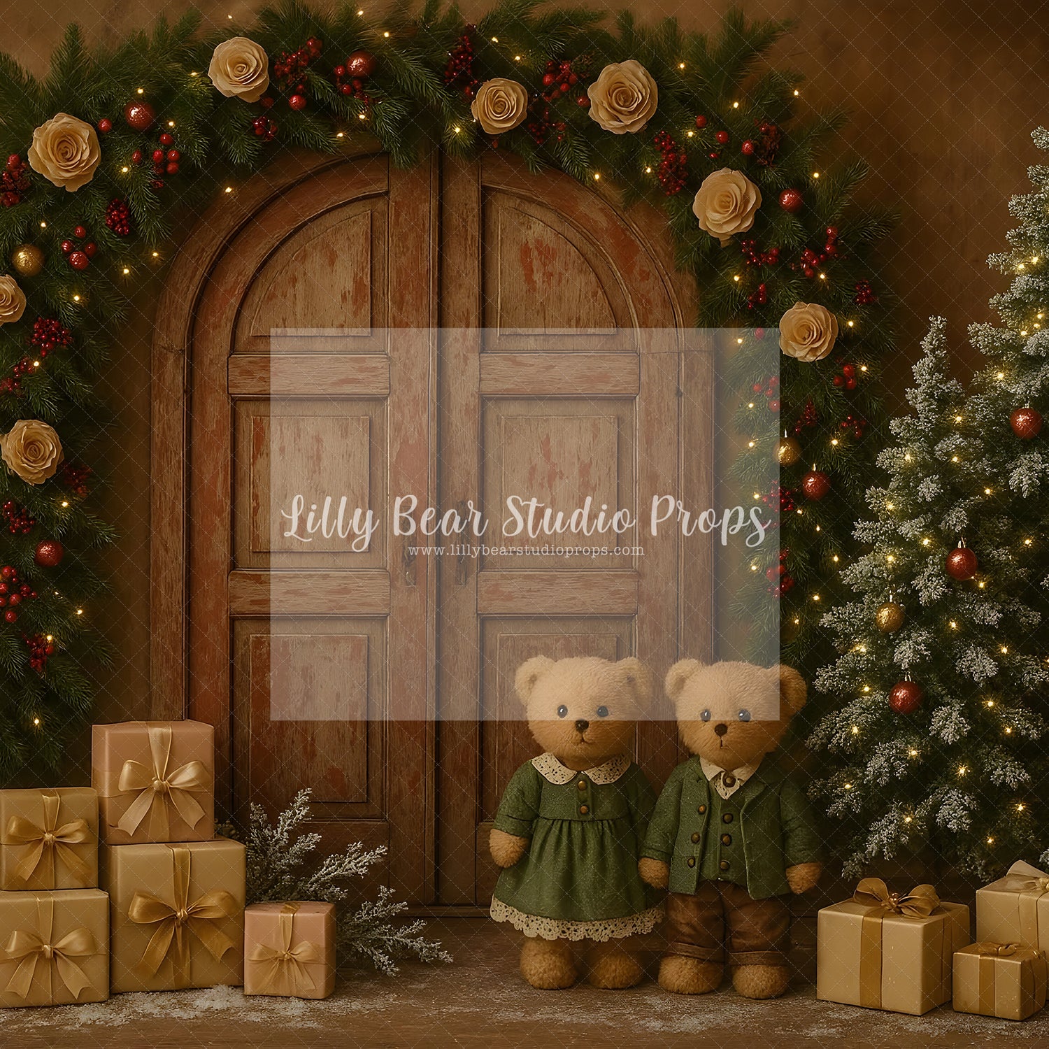 Vintage Holiday Door