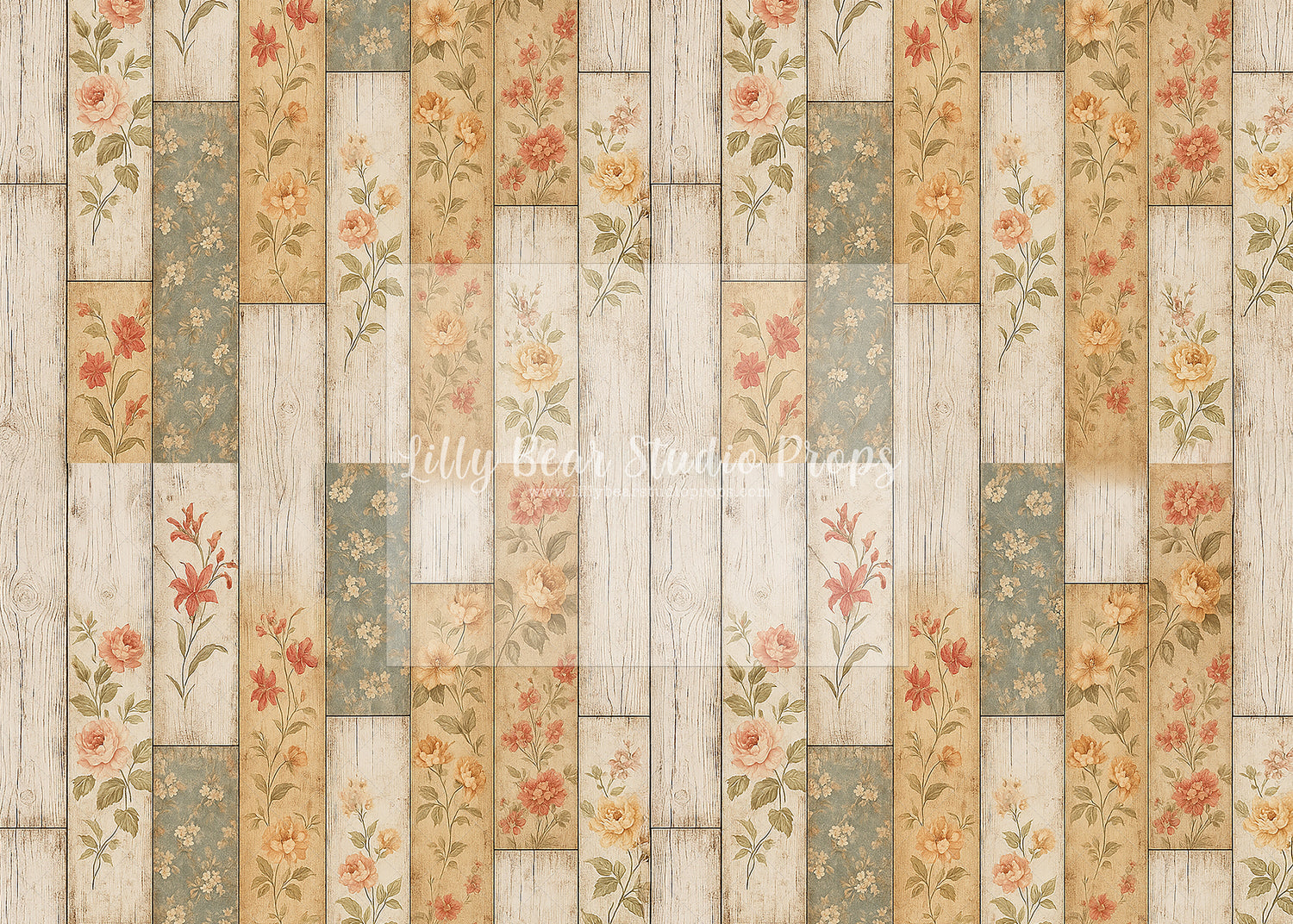 Vintage Joyce Floral Wood