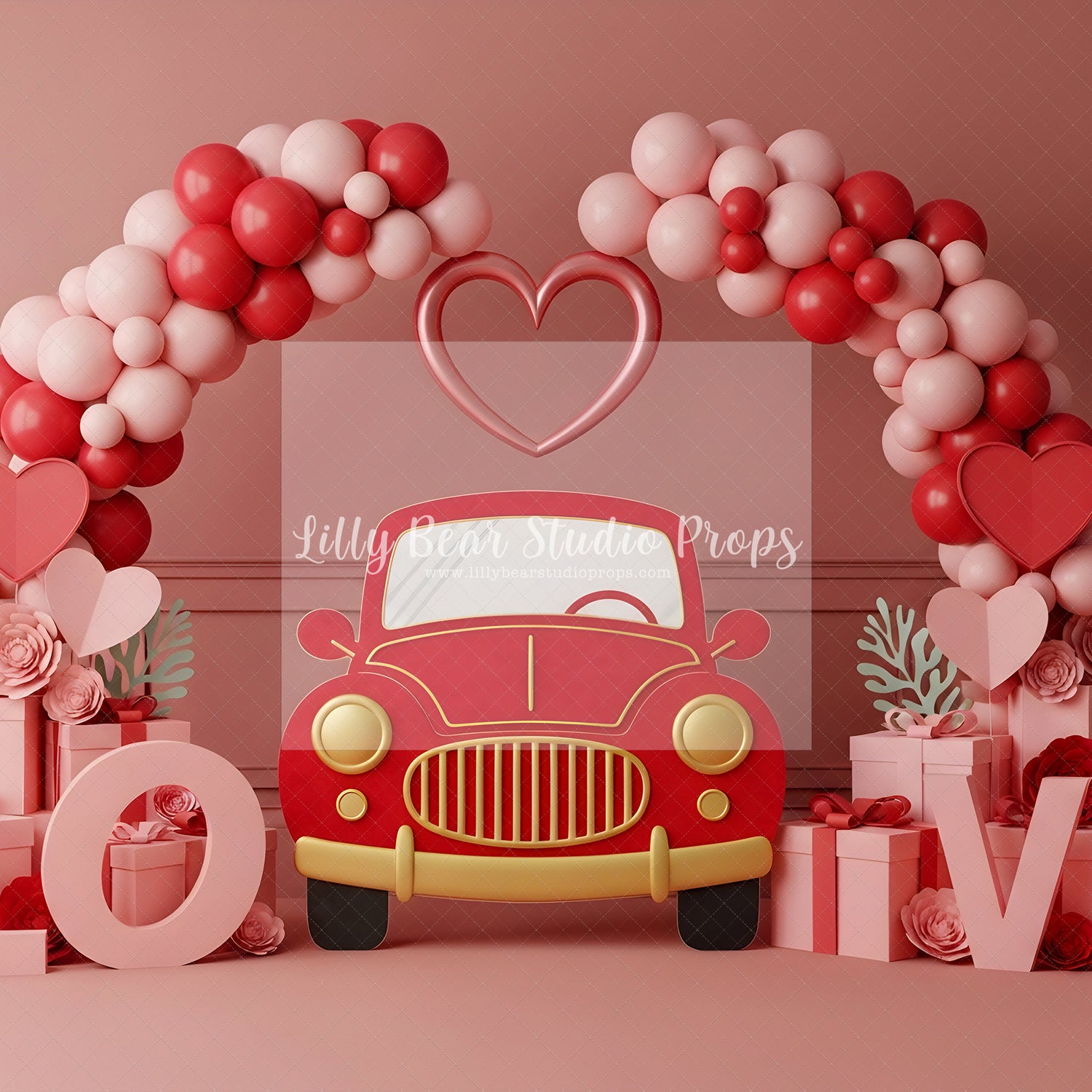 Vintage Valentine Car Arch