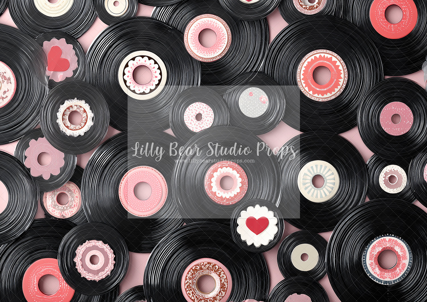 Vinyl Hearts Retro Pop