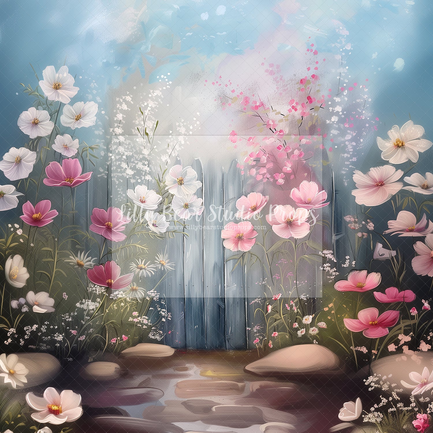 Violet Garden Fine Art Floral  - Sweep Option