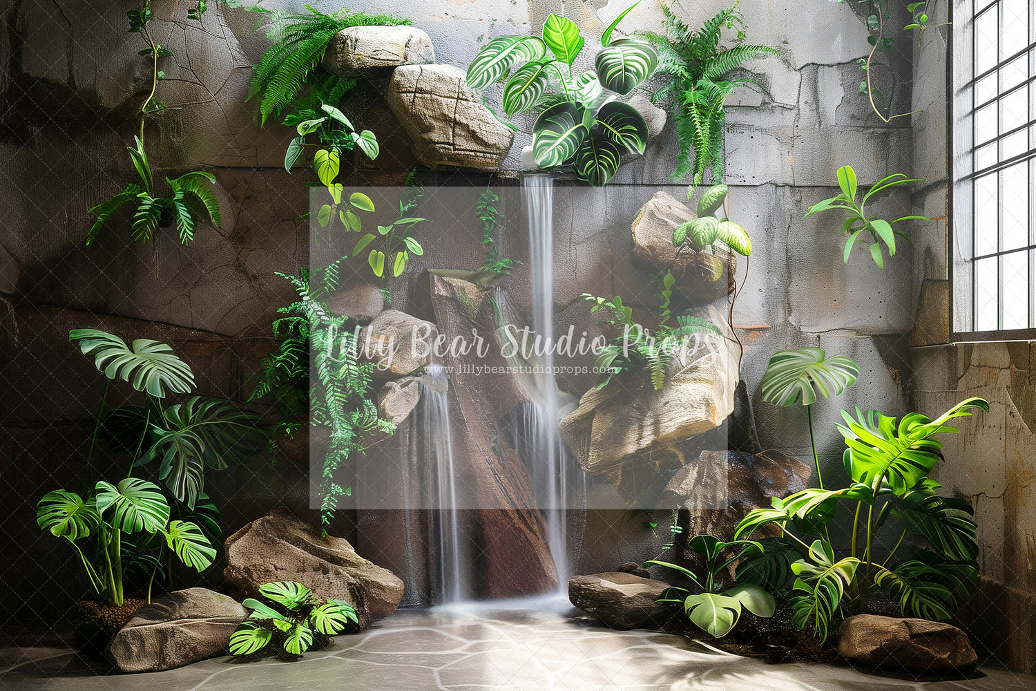 Waterfall Jungle Wall