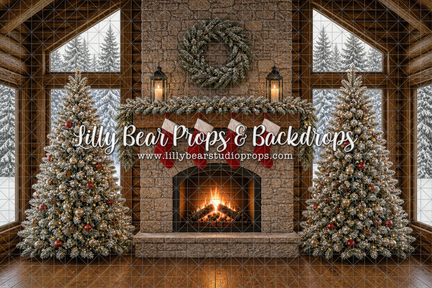 Welcoming Winter cottage lounge