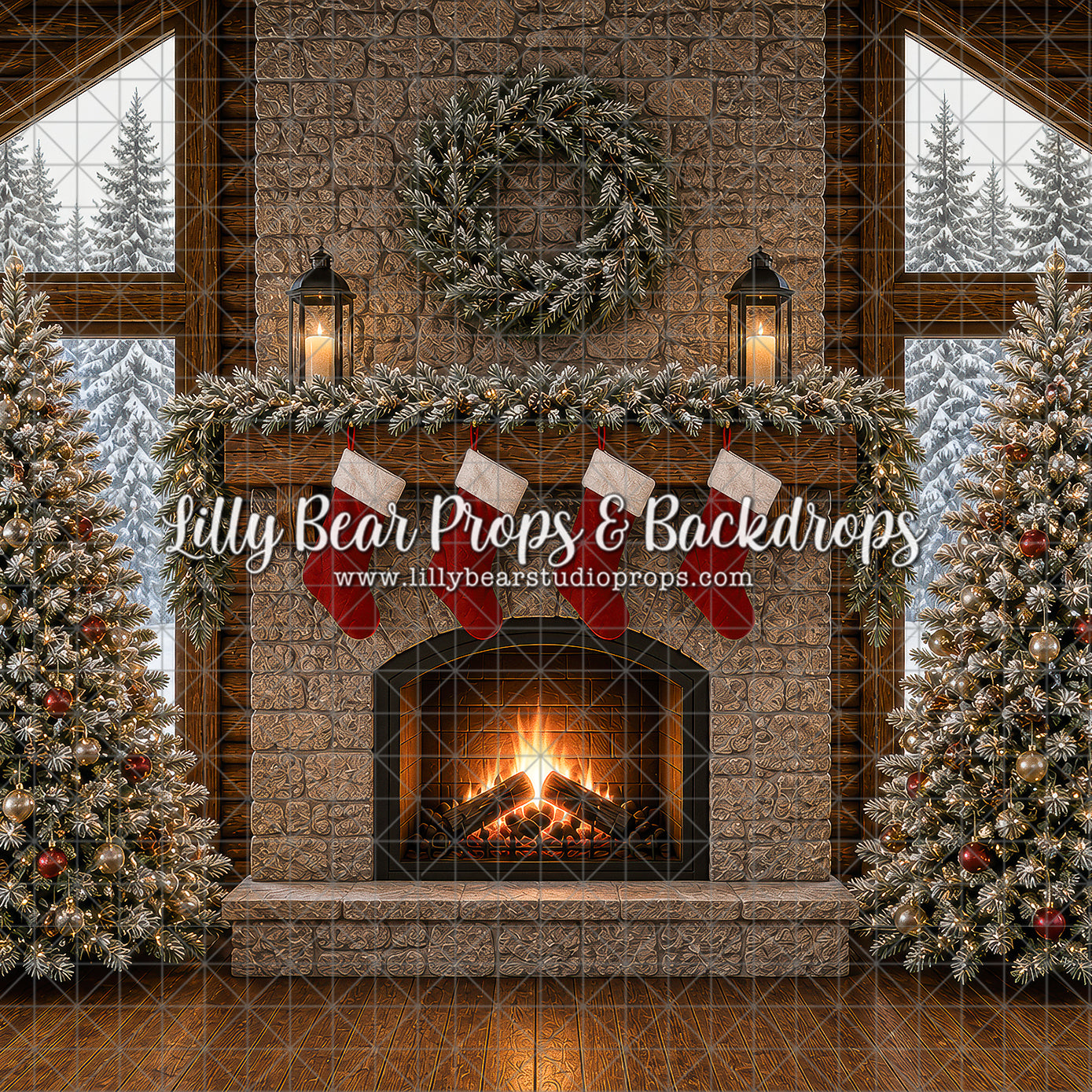 Welcoming Winter cottage lounge