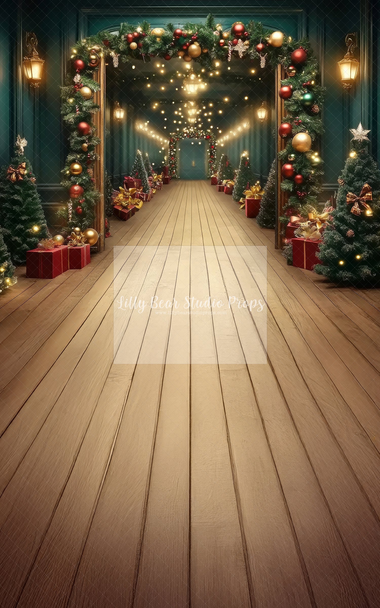 Whimsical Christmas Hallway - Sweep Option