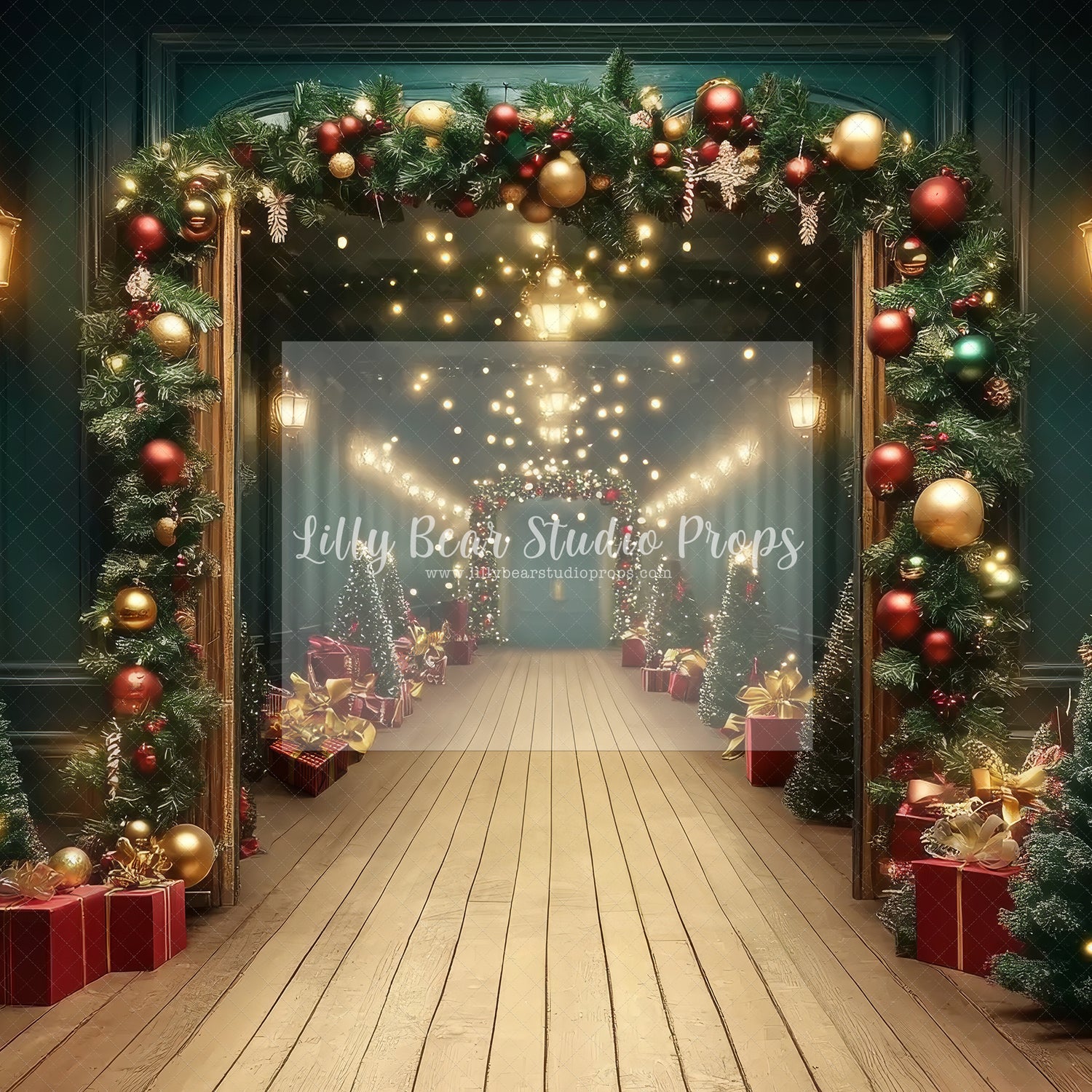 Whimsical Christmas Hallway - Sweep Option