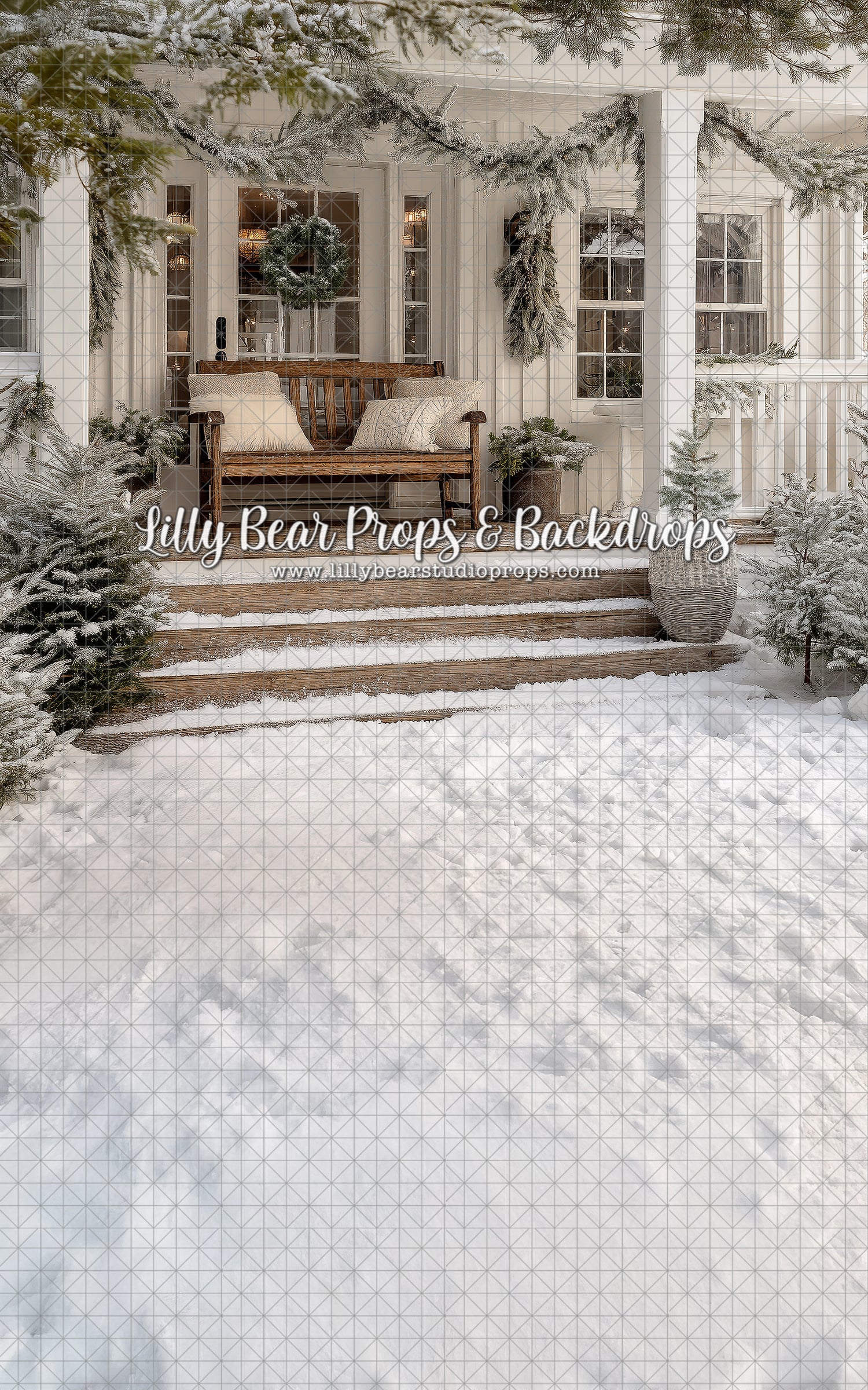 White Snowy Porch - Sweep Option