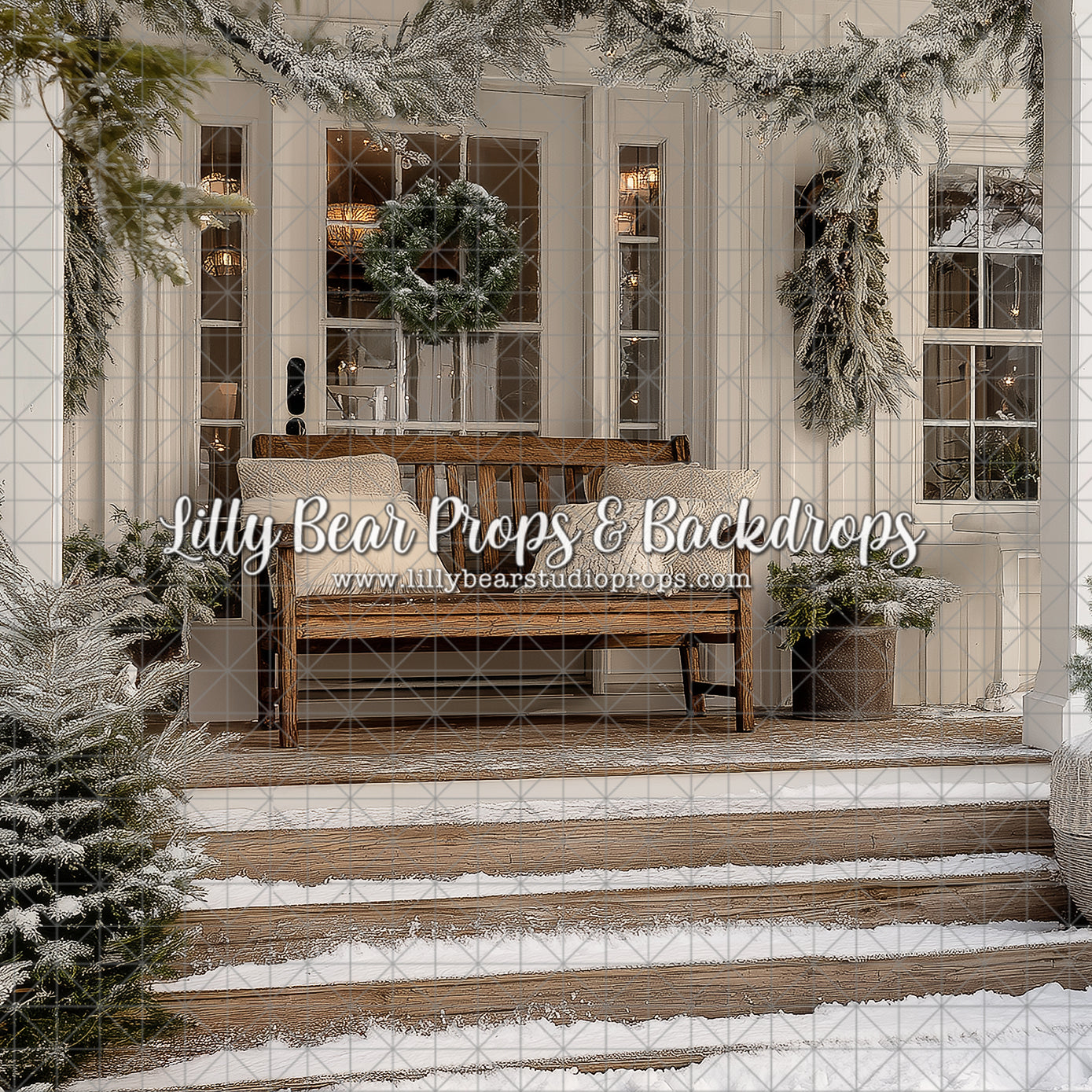 White Snowy Porch - Sweep Option