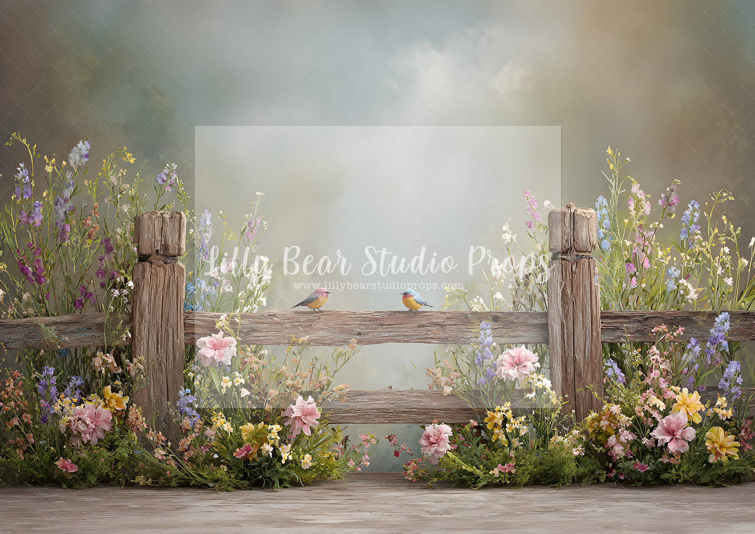 Wildflower Fence at Dawn