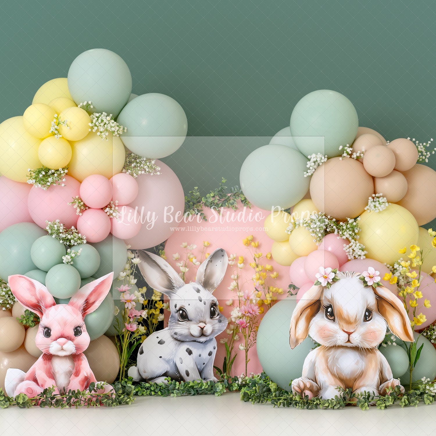 Wildflowers & Bunnies Balloons