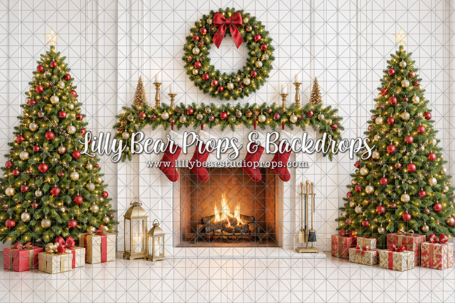 Winter Luxe Fireplace