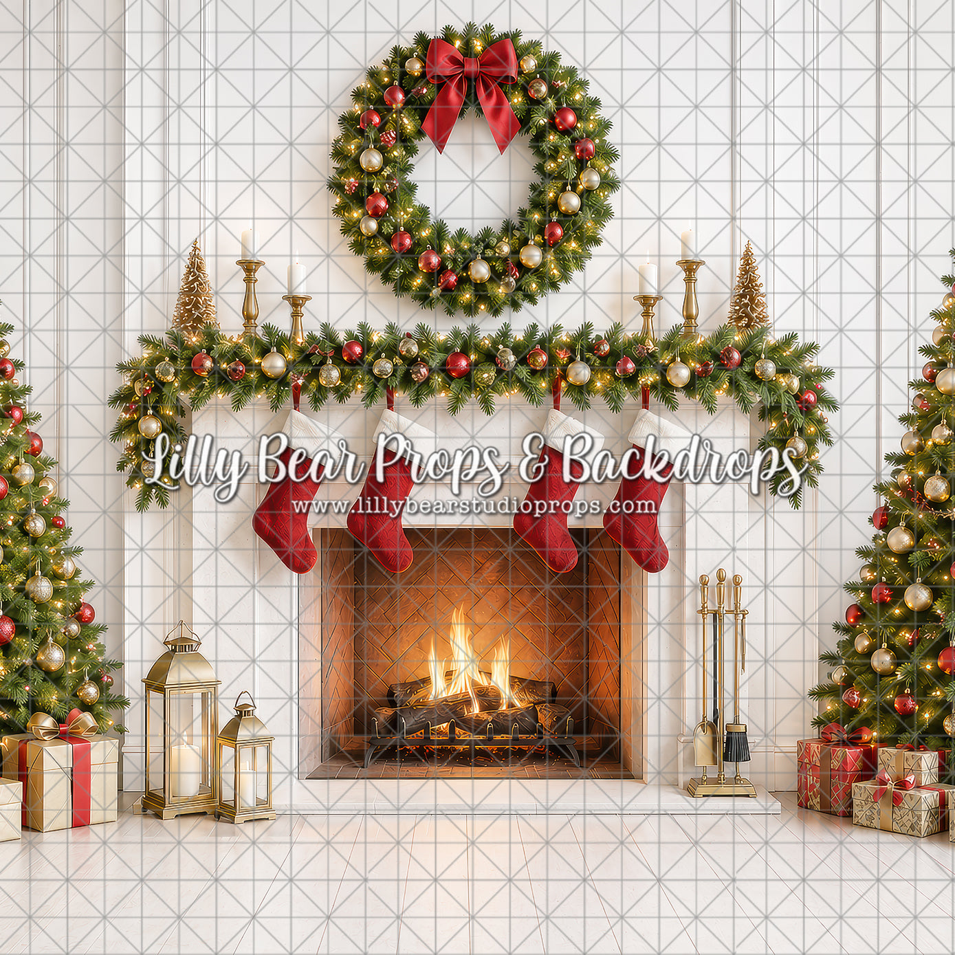 Winter Luxe Fireplace