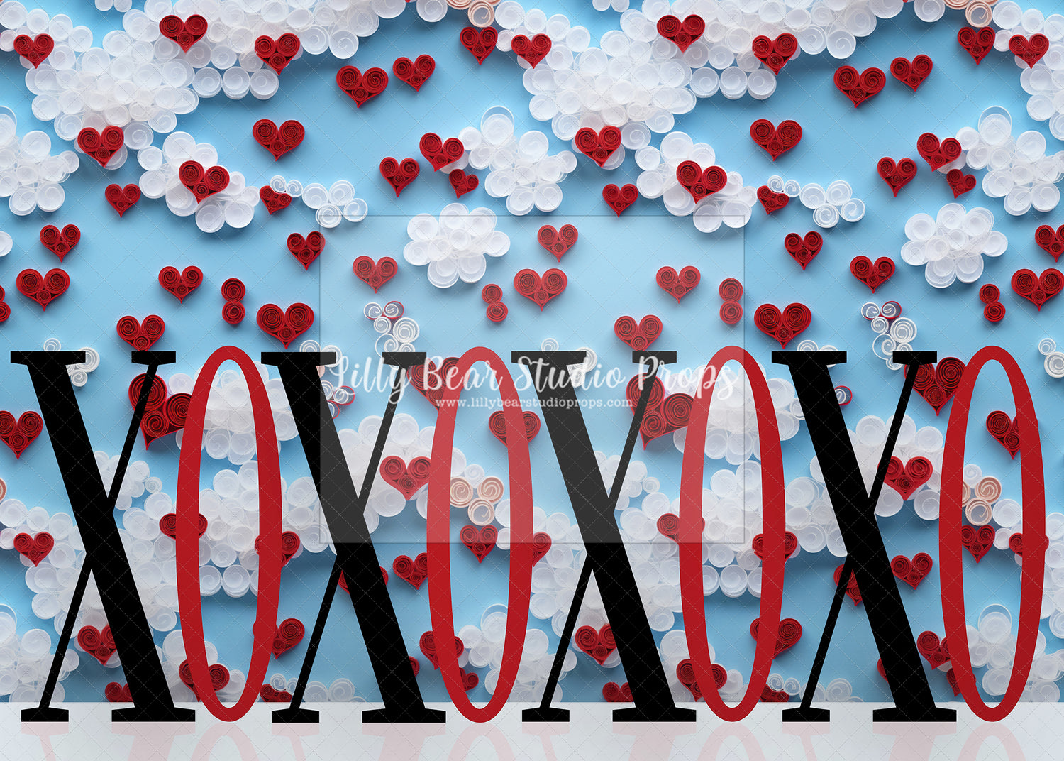 XOXO Clouds Quill Art