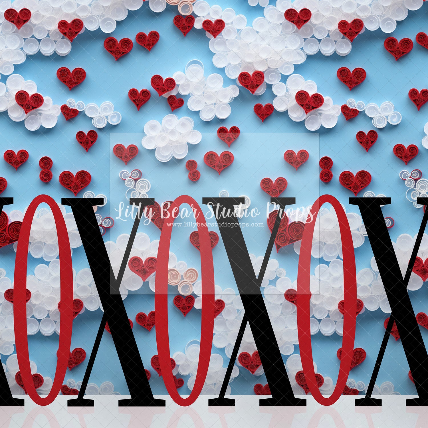XOXO Clouds Quill Art