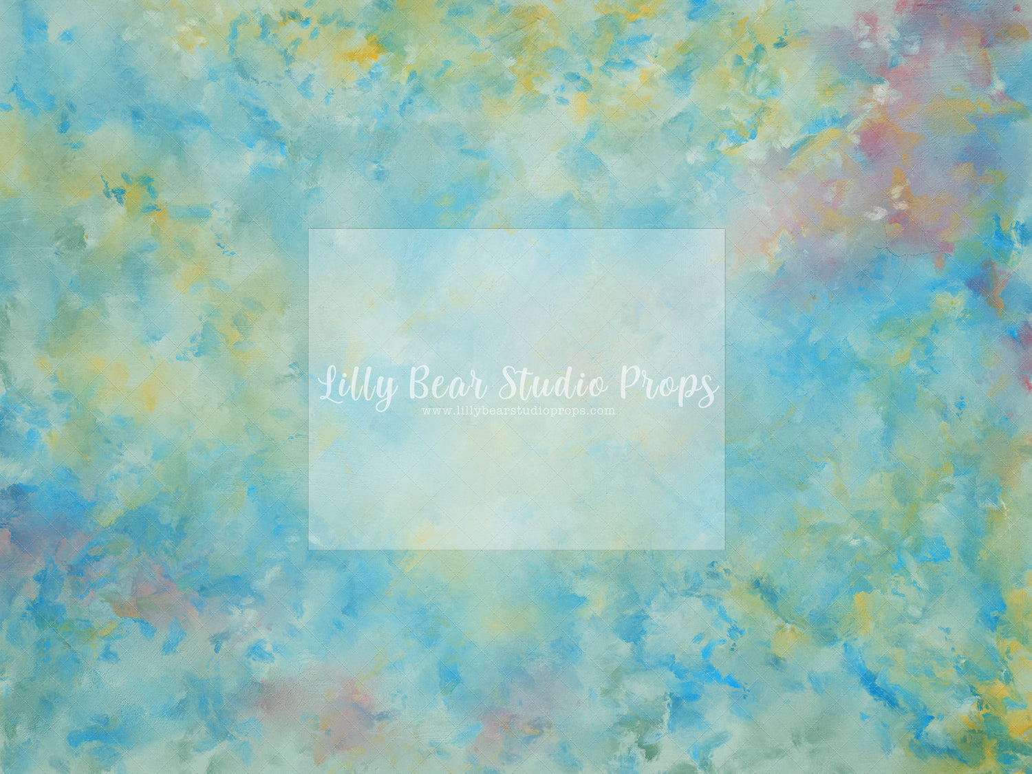 Yellow Teal Digital Painterly