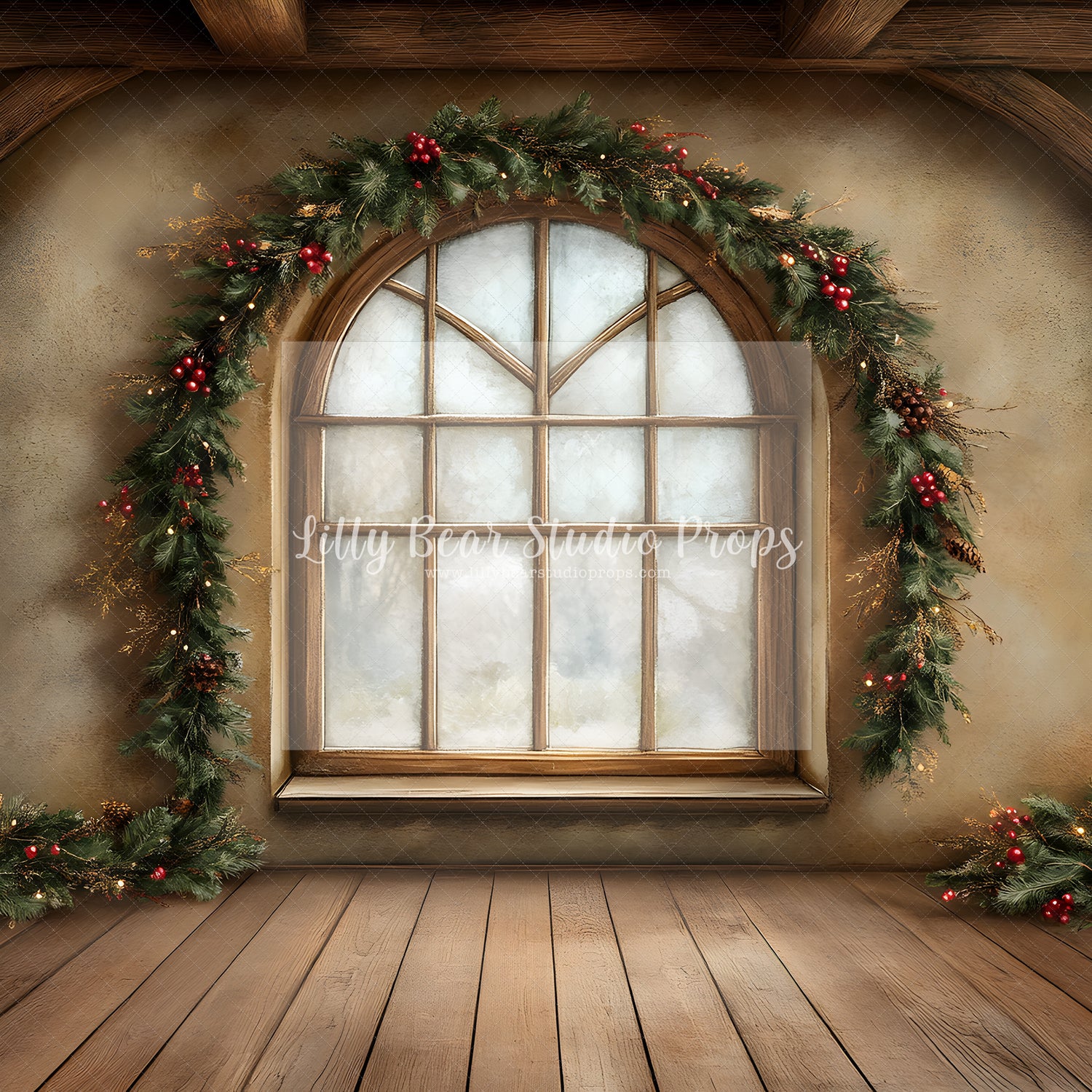 Yuletide Window Frame