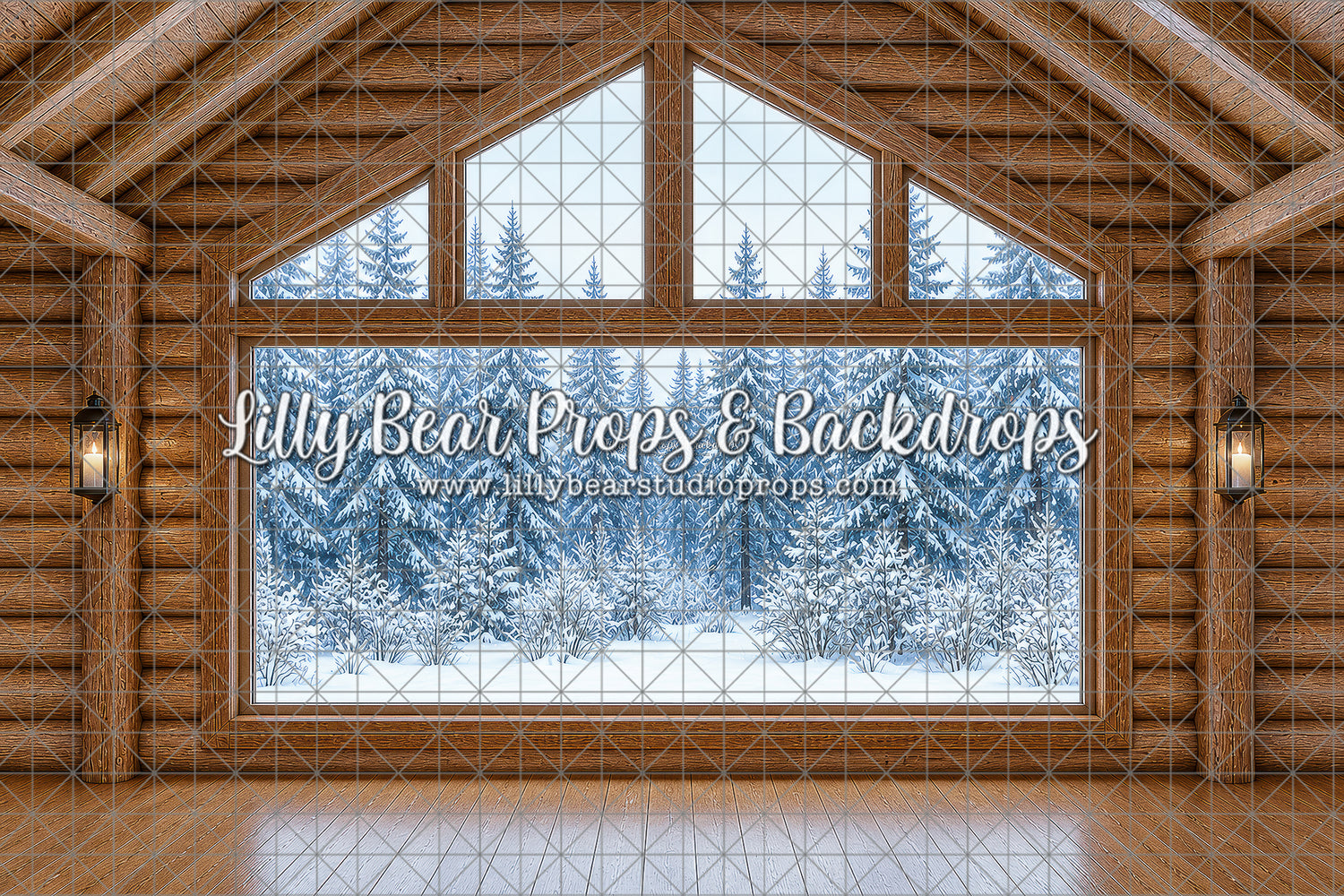 Cottage Winter Window