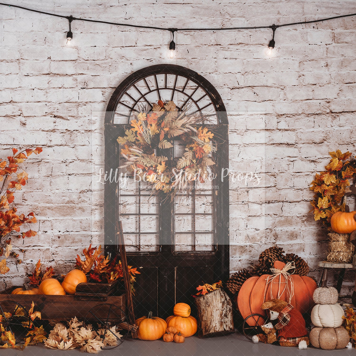 Fall Wall with Window Door