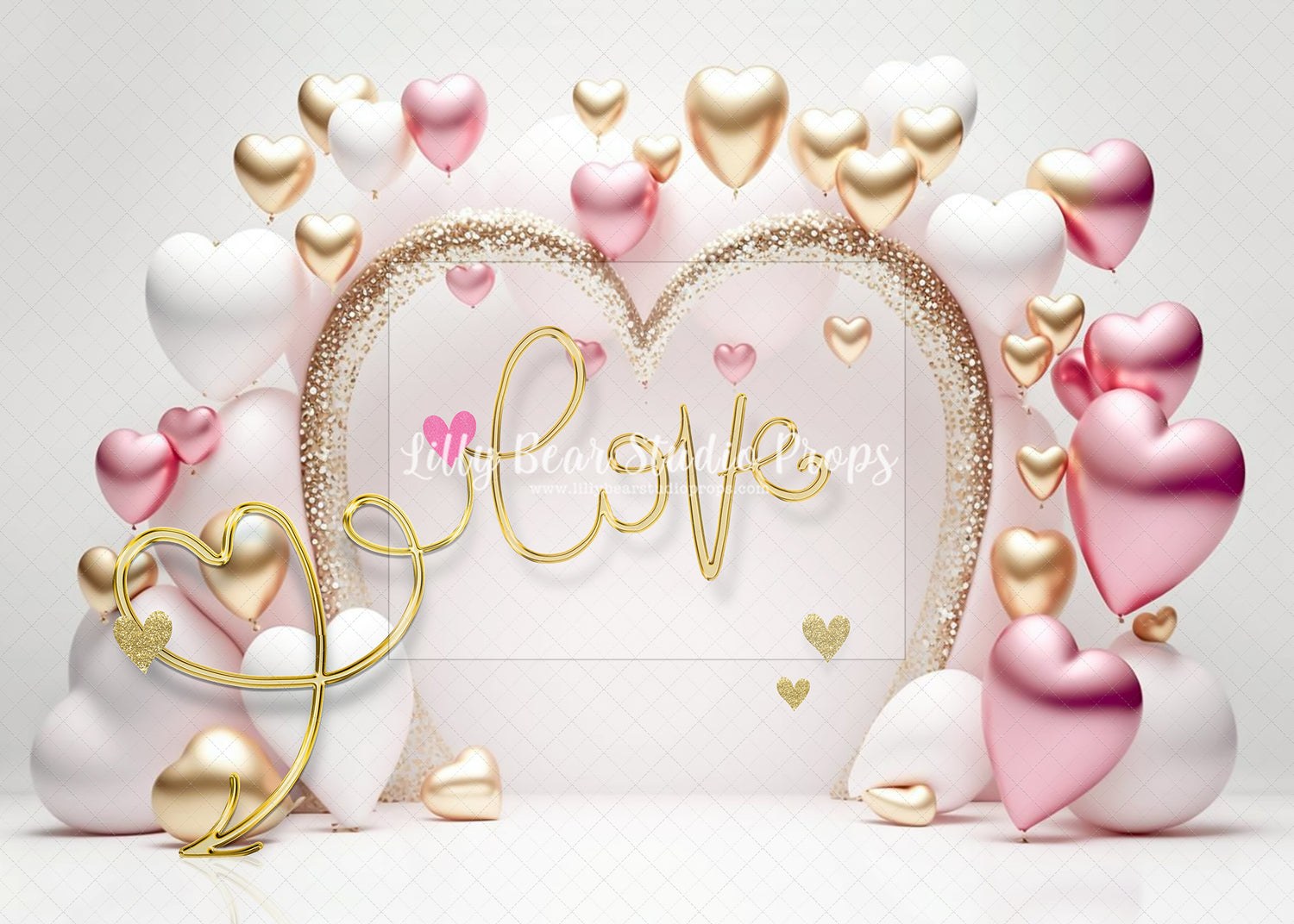 Love Heart Balloon Arch