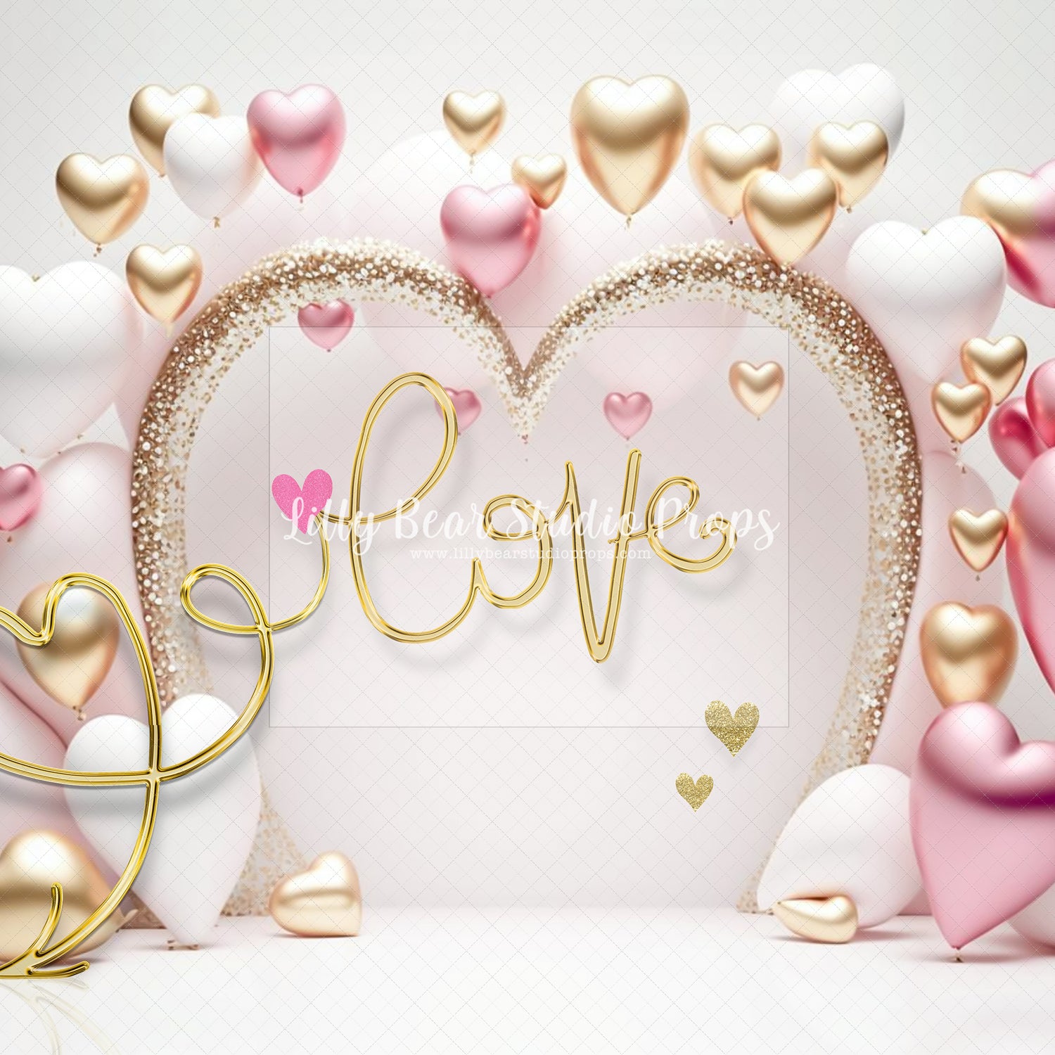Love Heart Balloon Arch