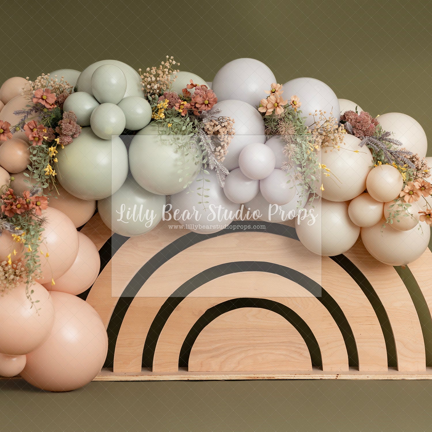 Wildflower Rainbow Balloon