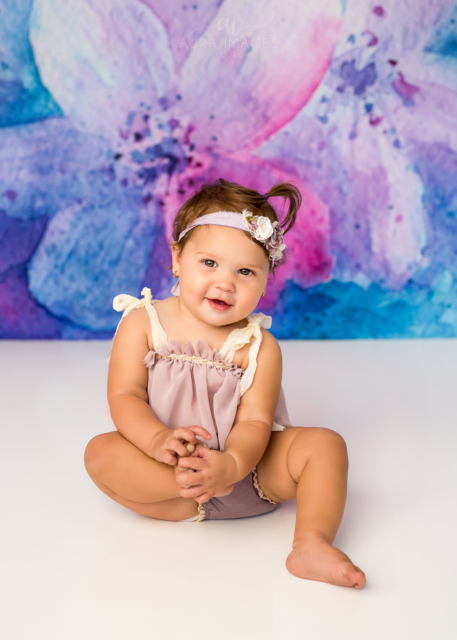 Candy Floss by Lilly Bear Studio Props sold by Lilly Bear Studio Props, blue - blue floral - candyfloss - fabric - FABR