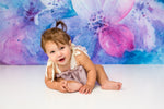 Candy Floss by Lilly Bear Studio Props sold by Lilly Bear Studio Props, blue - blue floral - candyfloss - fabric - FABR