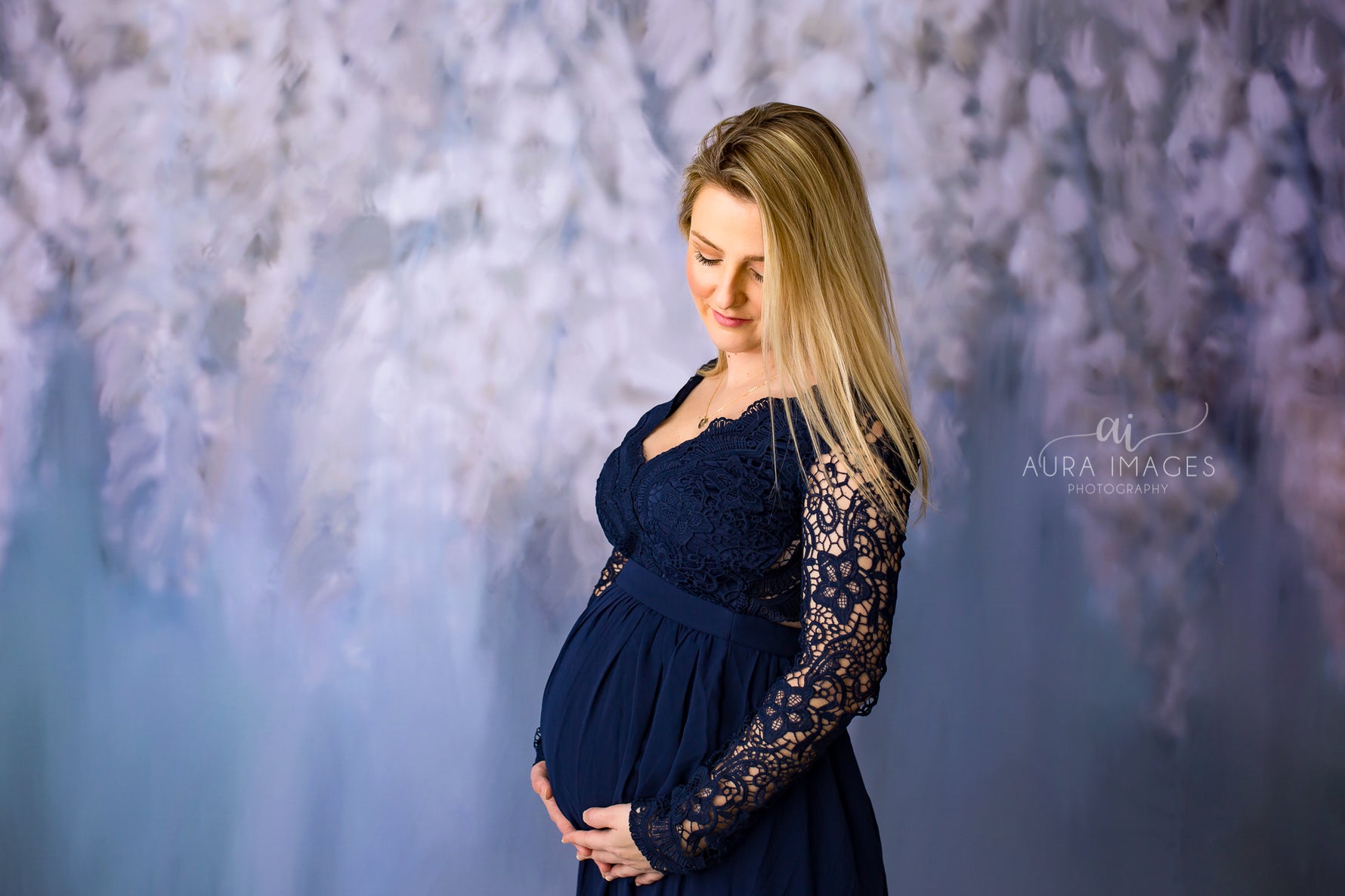 Winter Wisteria by Jessica Ruth Photography sold by Lilly Bear Studio Props, floral - girls - hand painted - pink - pur