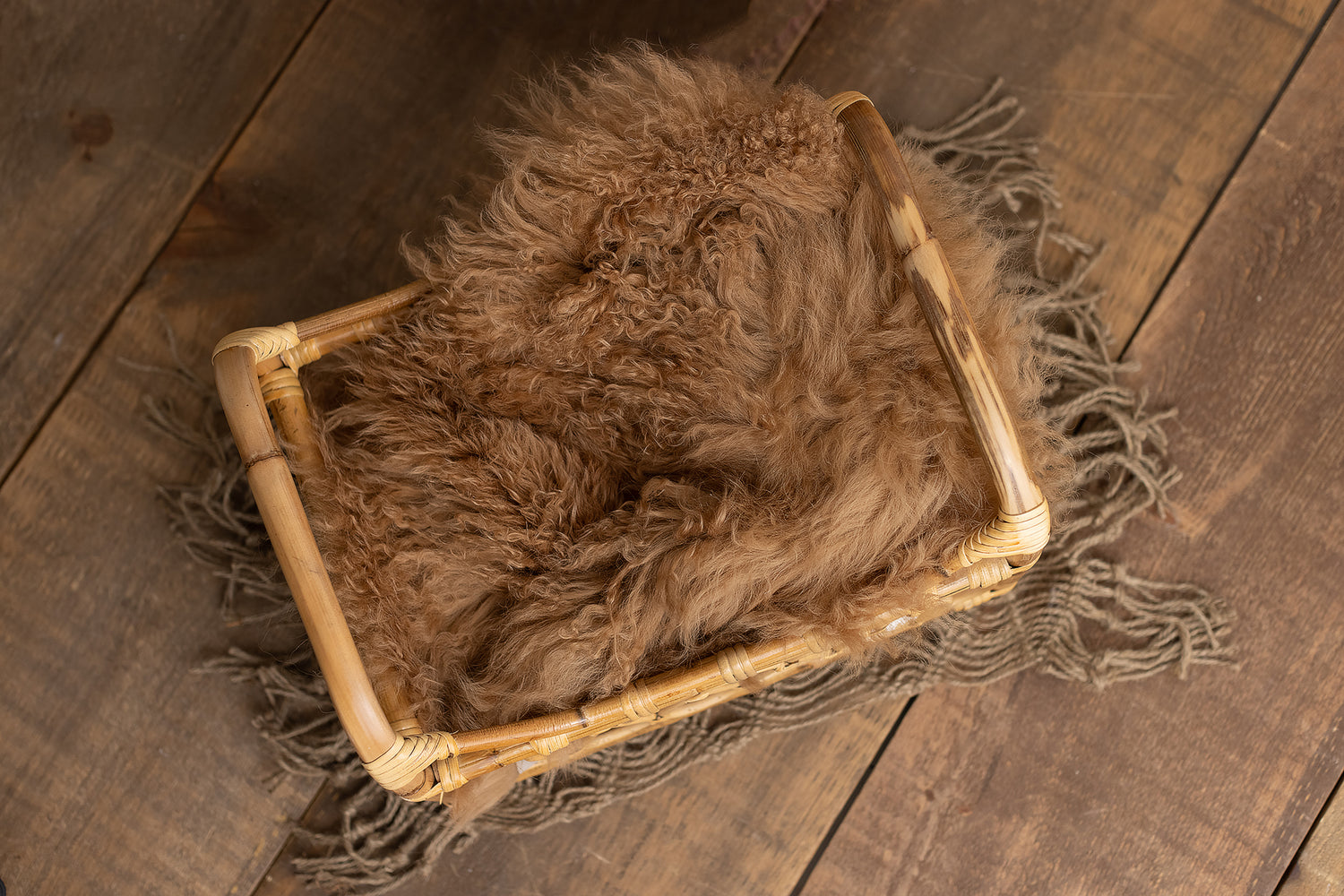 Pecan Sheepskin - Lilly Bear Studio Props, fur, layers, neutral, newborn, props, Rabbit Fur, sheepskin, stuffer