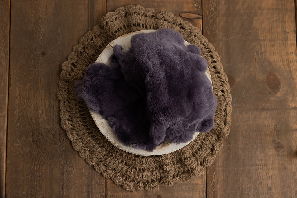Grape Rabbit Fur - Lilly Bear Studio Props, fur, layers, props, Rabbit Fur, sheepskin, stuffer