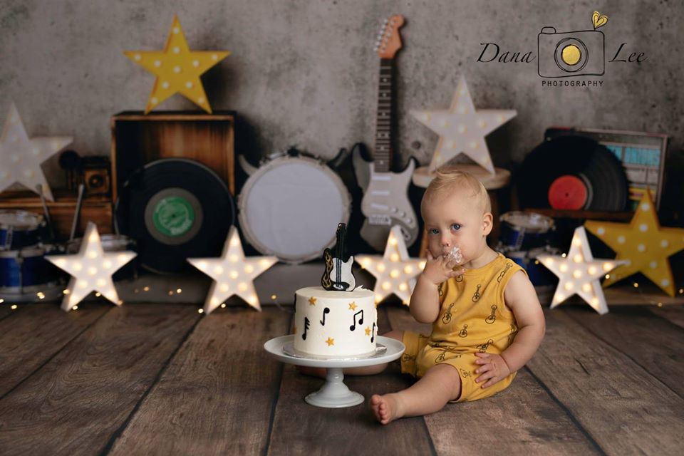 I Love Rock & Roll by Meagan Paige Photography sold by Lilly Bear Studio Props, FABRICS - music - musician - rock and r