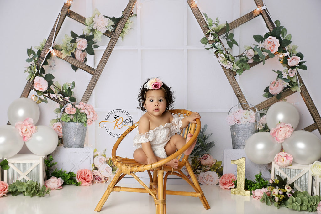 Floral Ladders by Karissa Knowles Photography sold by Lilly Bear Studio Props, floral - flower - flowers - flowers vine