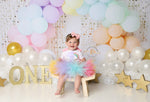 Pastel Rainbow Curtain by Anything Goes Photography sold by Lilly Bear Studio Props, FABRICS
