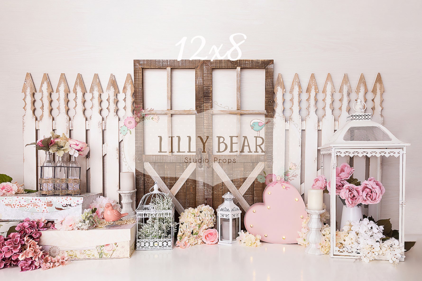 Vintage Garden by Meagan Paige Photography sold by Lilly Bear Studio Props, FABRICS - floral - garden - girl - spring
