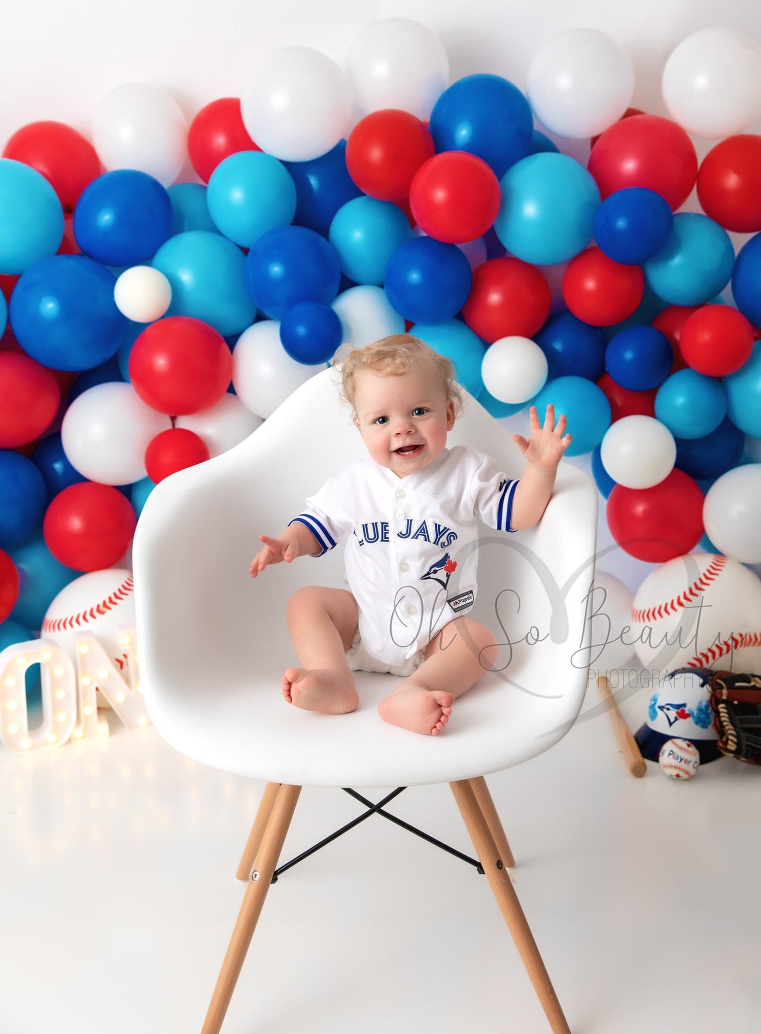 Balloon Baseball by OhSoBeauty Photography sold by Lilly Bear Studio Props, all star - balloon - balloon garland - ball