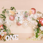 Peach Perfect Party - Lilly Bear Studio Props, boho, boho balloons, boho chic, boho greenery, boho spring, FABRICS, floral, floral garden, floral sweep, flowers, garden flowers, hand painted, hand painted floral, painted, Pampas, pampas grass, pink, pink flowers, spring balloons, spring floral, spring floral balloons, sweep, textured, yellow flowers