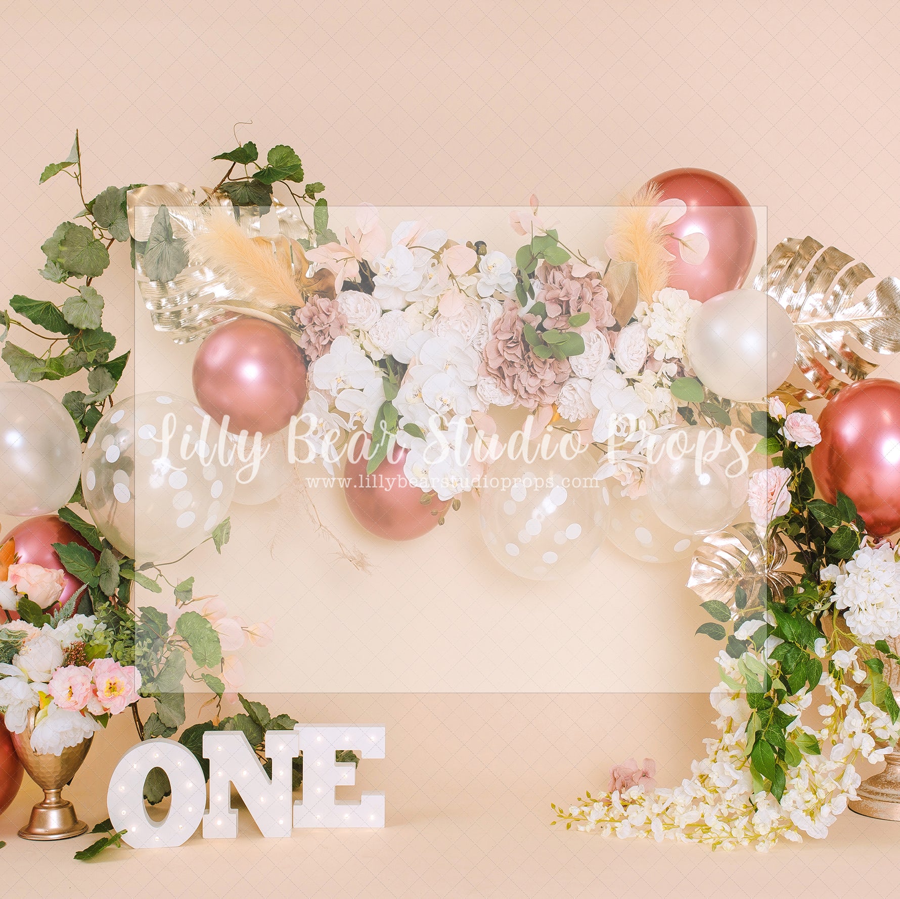 Peach Perfect Party - Lilly Bear Studio Props, boho, boho balloons, boho chic, boho greenery, boho spring, FABRICS, floral, floral garden, floral sweep, flowers, garden flowers, hand painted, hand painted floral, painted, Pampas, pampas grass, pink, pink flowers, spring balloons, spring floral, spring floral balloons, sweep, textured, yellow flowers