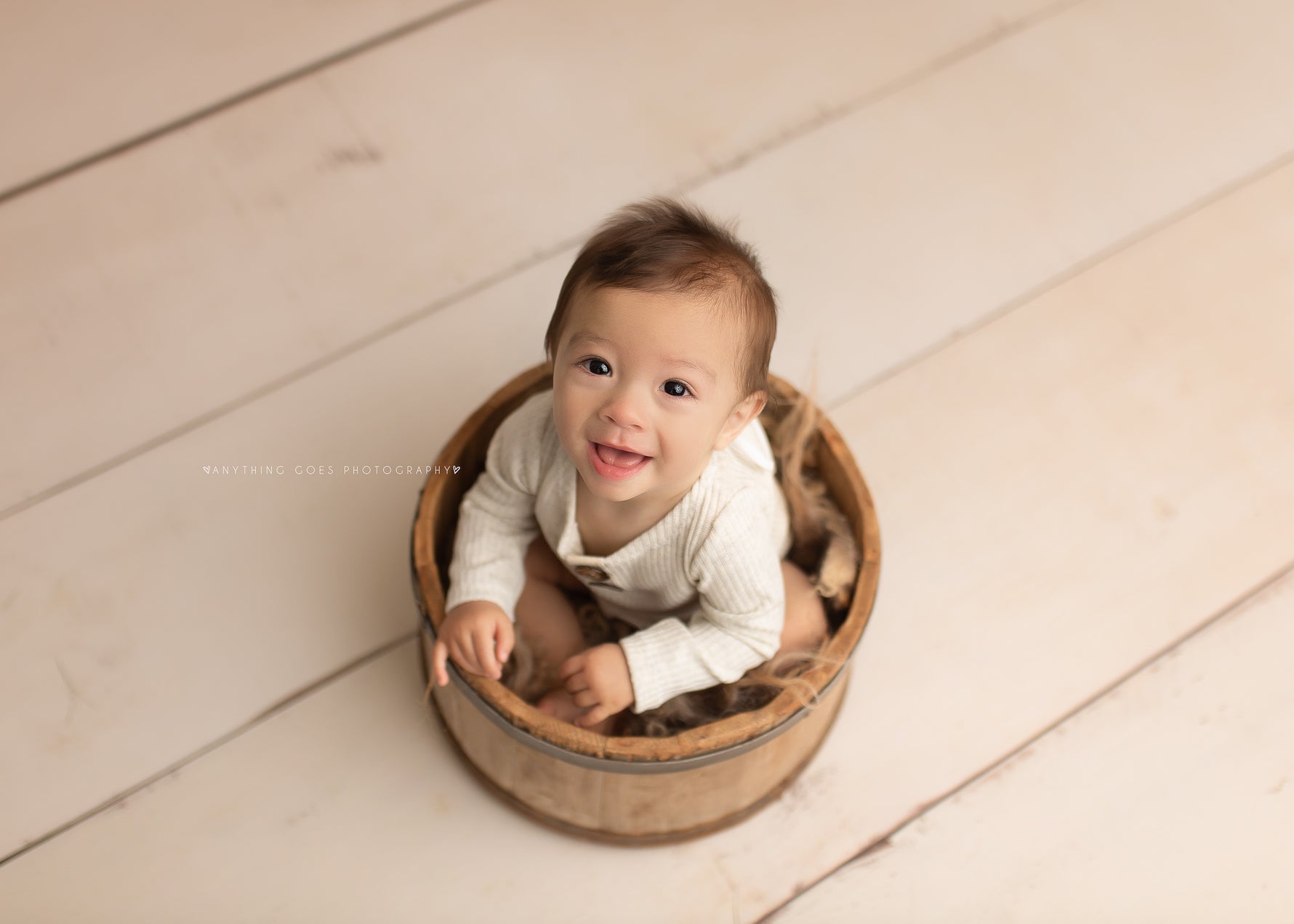 Country Wood Planks Floor by Lilly Bear Studio Props sold by Lilly Bear Studio Props, cream wood - cream wood plank - c
