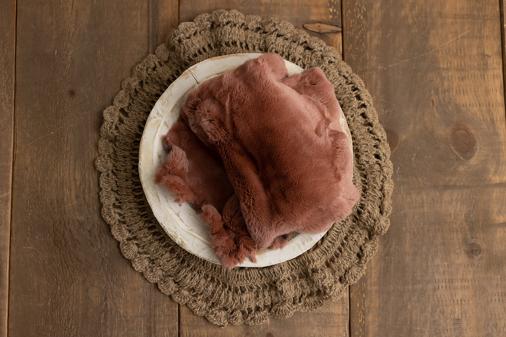 Rosewood Rabbit Fur - Lilly Bear Studio Props, fur, layers, props, Rabbit Fur, sheepskin, stuffer