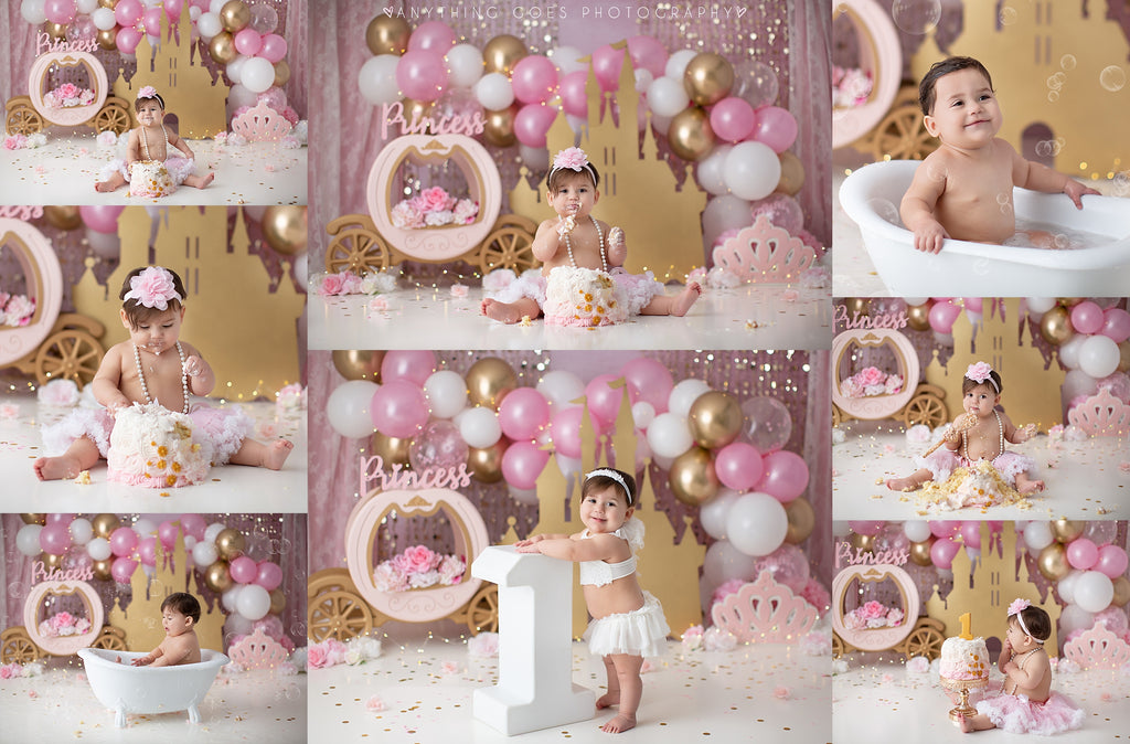 Happily Ever After by Anything Goes Photography sold by Lilly Bear Studio Props, balloon - balloon garland - castle - F