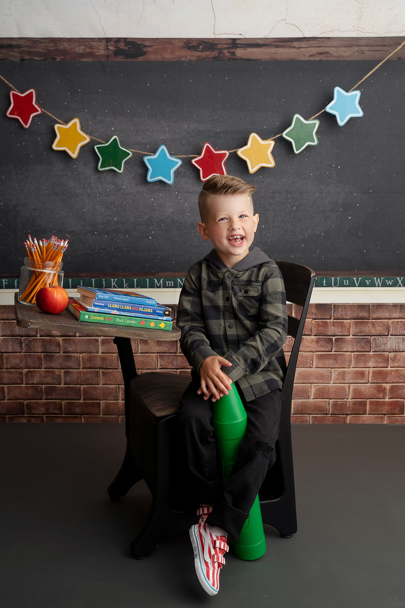 ABC Chalkboard Black - Lilly Bear Studio Props, alphabet, back to school, chalk, chalk board, classroom, Fabric, FABRICS, school, school brick, school photos, teacher, teacher's pet, Wrinkle Free Fabric